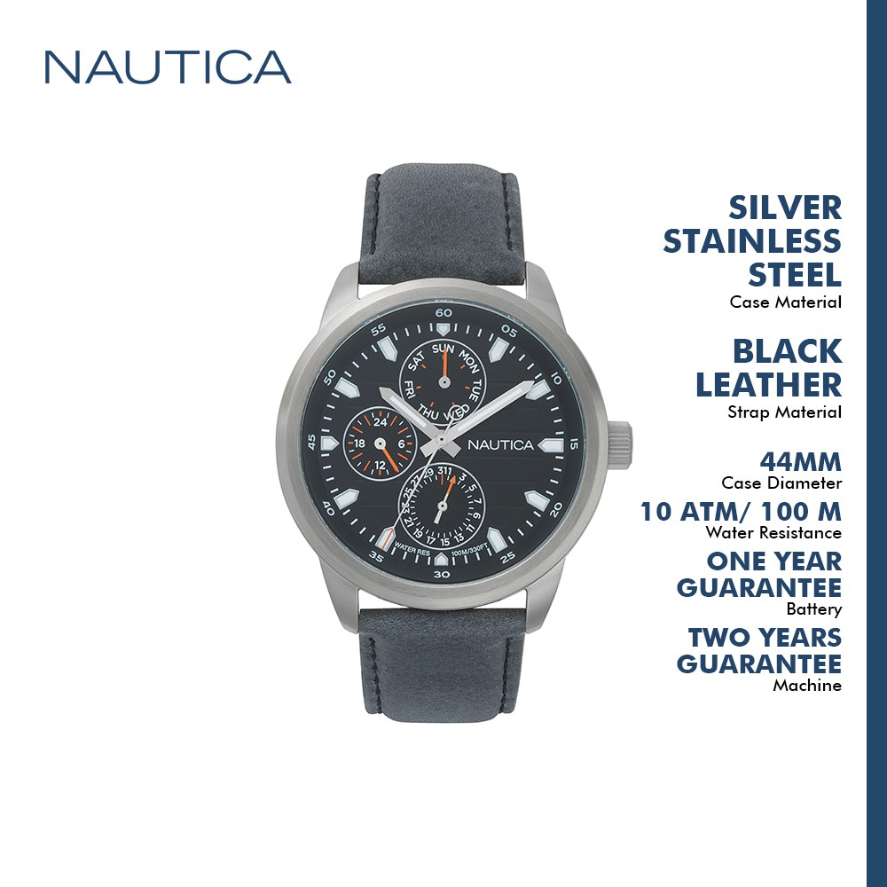 Nautica Jam Tangan Pria Forbell NAPFRL003 Hitam