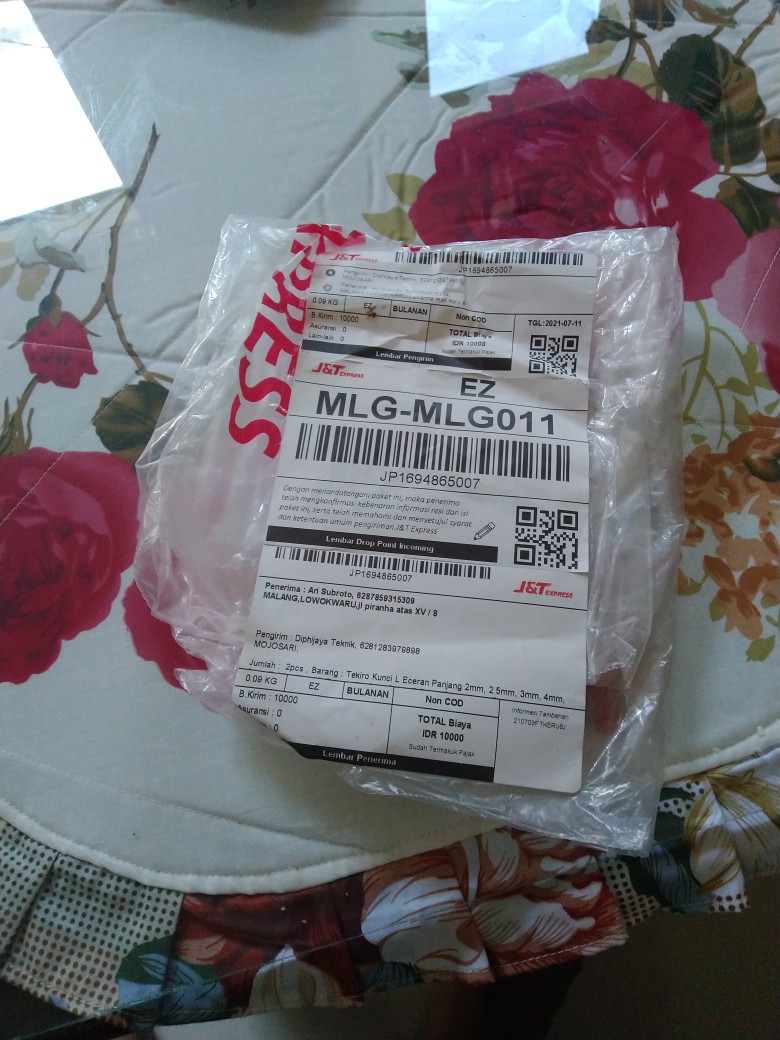 Tekiro Kunci L Eceran Panjang 2mm, 2.5mm, 3mm, 4mm, 5mm