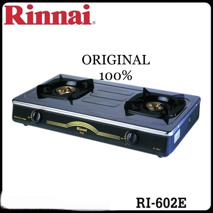 Kompor Gas RINNAI RI-602E Kompor Gas 2 Tungku RI 602 E Kompor Rinnai