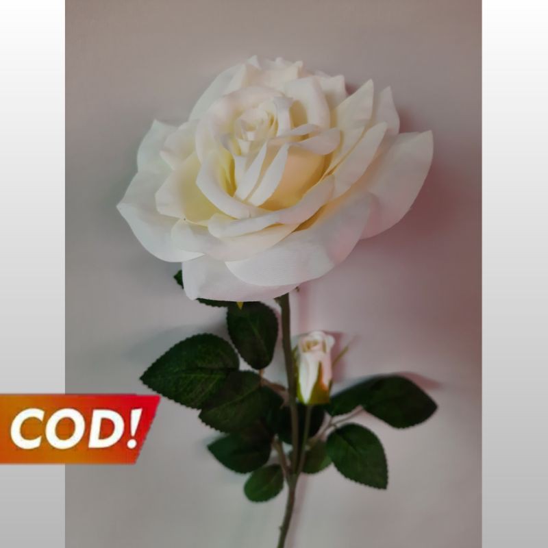 Bunga plastik mawar besar artificial-6