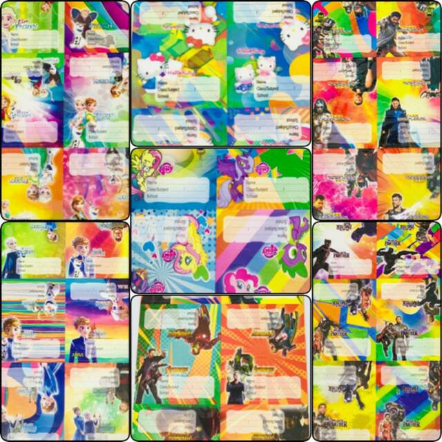 

Label Nama / Label Sticker Nama Motif Kartun (Acb Berkah Stationery)