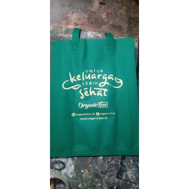 

Tas Spunbond / Tas Kain / Tas Godiebag Sablon Ukuran 38x45x8