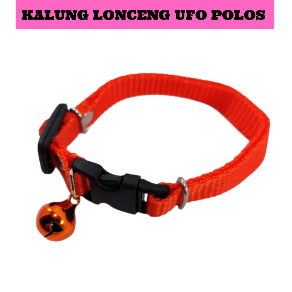 Kalung Kucing Lonceng 14mm 22mm Polos Promo Bahan Tebal dan Lembut Jahitan Rapi FEFARM