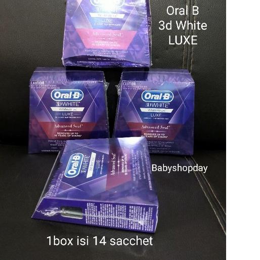 ✬ Oral B 3D White Whitestrip Luxe, Pemutih gigi whitestrip luxe oral B ➽