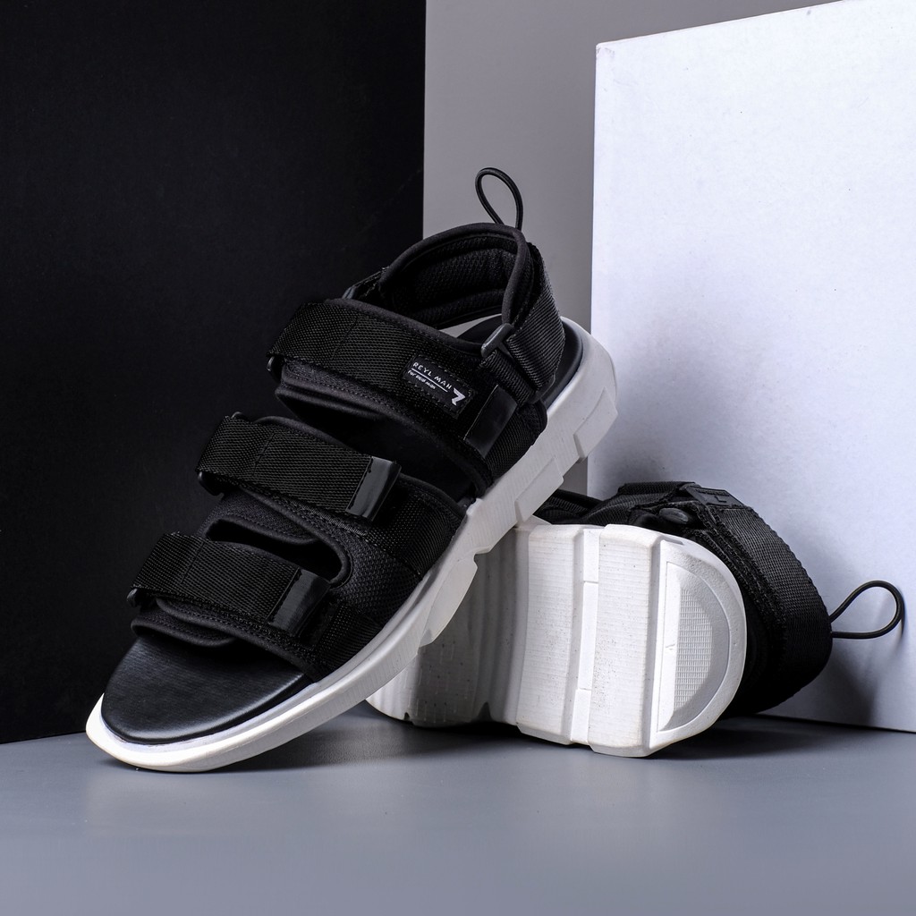 Secret Black | 39-45 | Sendal Gunung Original Kulit Santai Kasual Pria Sandal Footwear New Ori | FORIND x Reyl Man