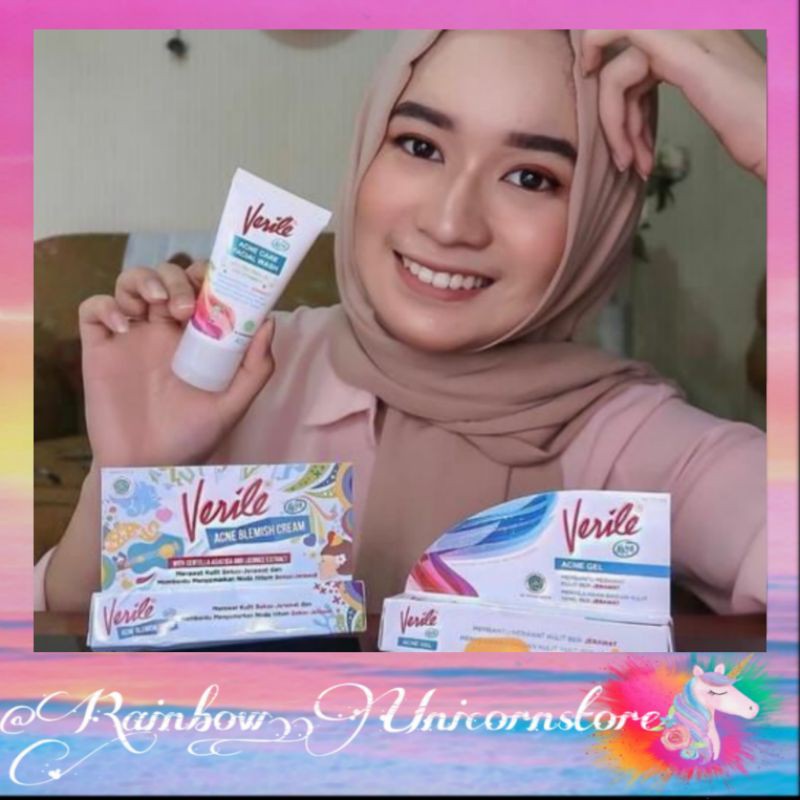 Jual Penghilang Bekas Jerawat/Verile Acne Gel/Verile Acne Care Facial