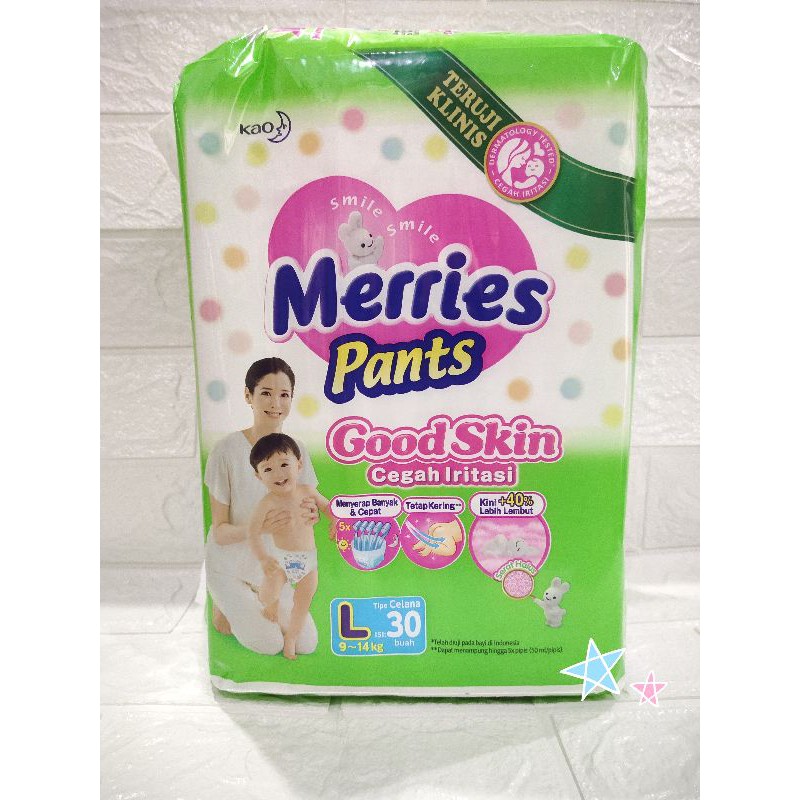 Merries Pants L isi 30 L30 Good Skin Size Ukuran L