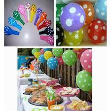 Balon Karet Latex Polkadot 12 inch Ballon Baloon Per 1Pcs Warna Random