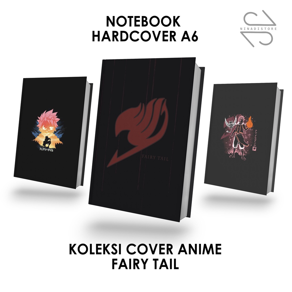 

Pocket Book/Notebook Hardcover A6 isi polos dan garis Gambar Fairy Tails