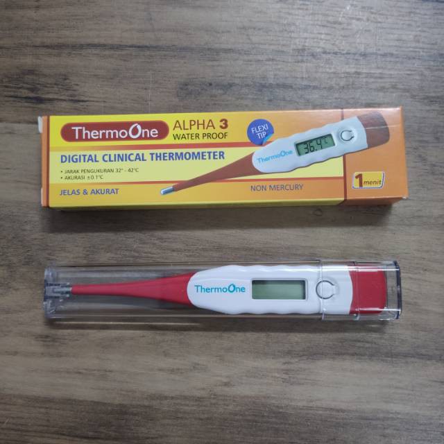 Thermometer Digital ThermoOne Alpha 1 biru OneMed Termometer Digital Ketiak Alpha 3