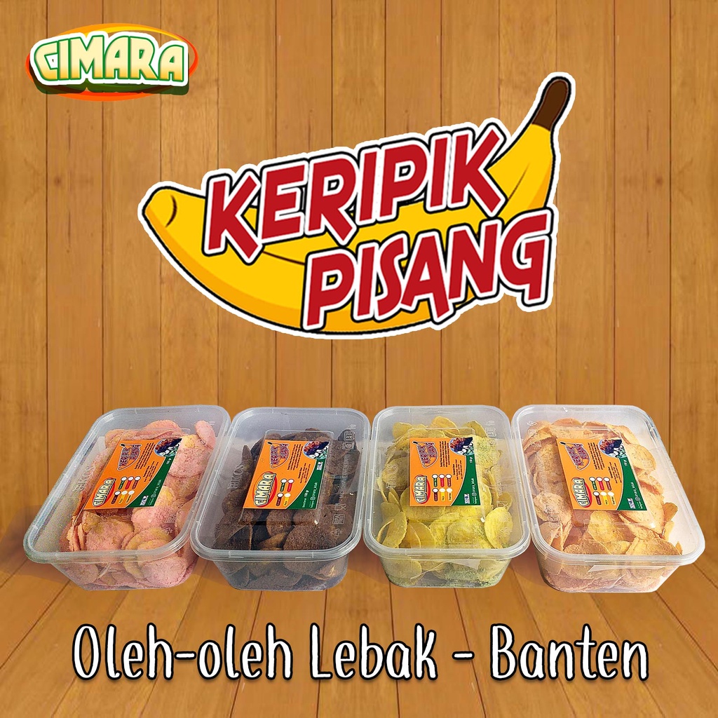 

Keripik Pisang 225 gr Coklat - Strowberi - Cappucino - Keju Manis - Green Tea by Cimara Lebak