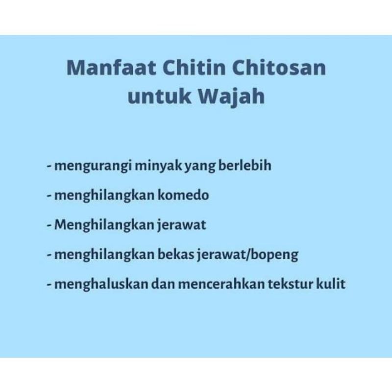 MASKER CHITIN CHITOSAN SOLUSI KULIT BOPENG, BERJERAWAT DAN PENGHILANG FLEK HITAM-2