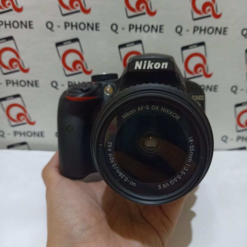 Nikon D3400 lensa AF-S 18-55mm II second