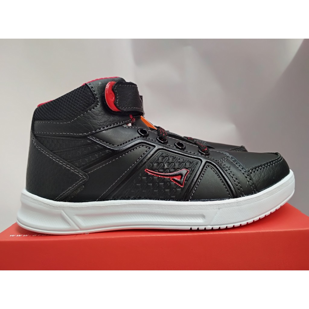 SEPATU SEKOLAH ARDILES TIKHE HITAM MERAH, SEPATU SEKOLAH ANAK SD SMP, SEPATU ANAK