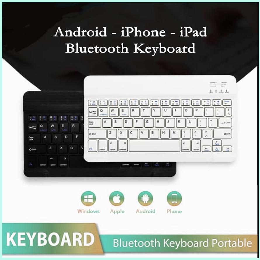 Wireless Slim Keyboard Bluetooth iPad Tablet Tab Android Mac Windows hp laptop IOS PC 5.0 tipis baru