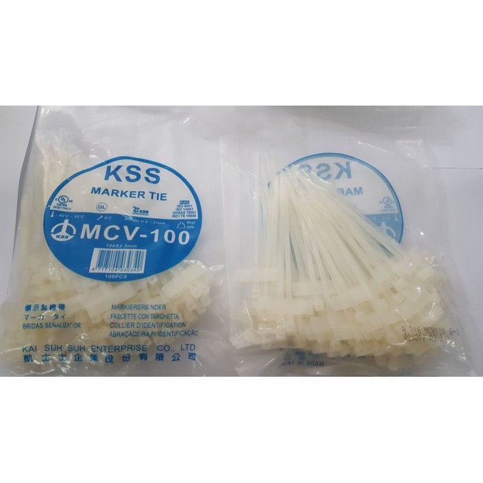 Kabel Ties MCV-100 / Market Tie CV-100 KSS / Labeling KSS MCV 100 / Ties Label 10cm KSS