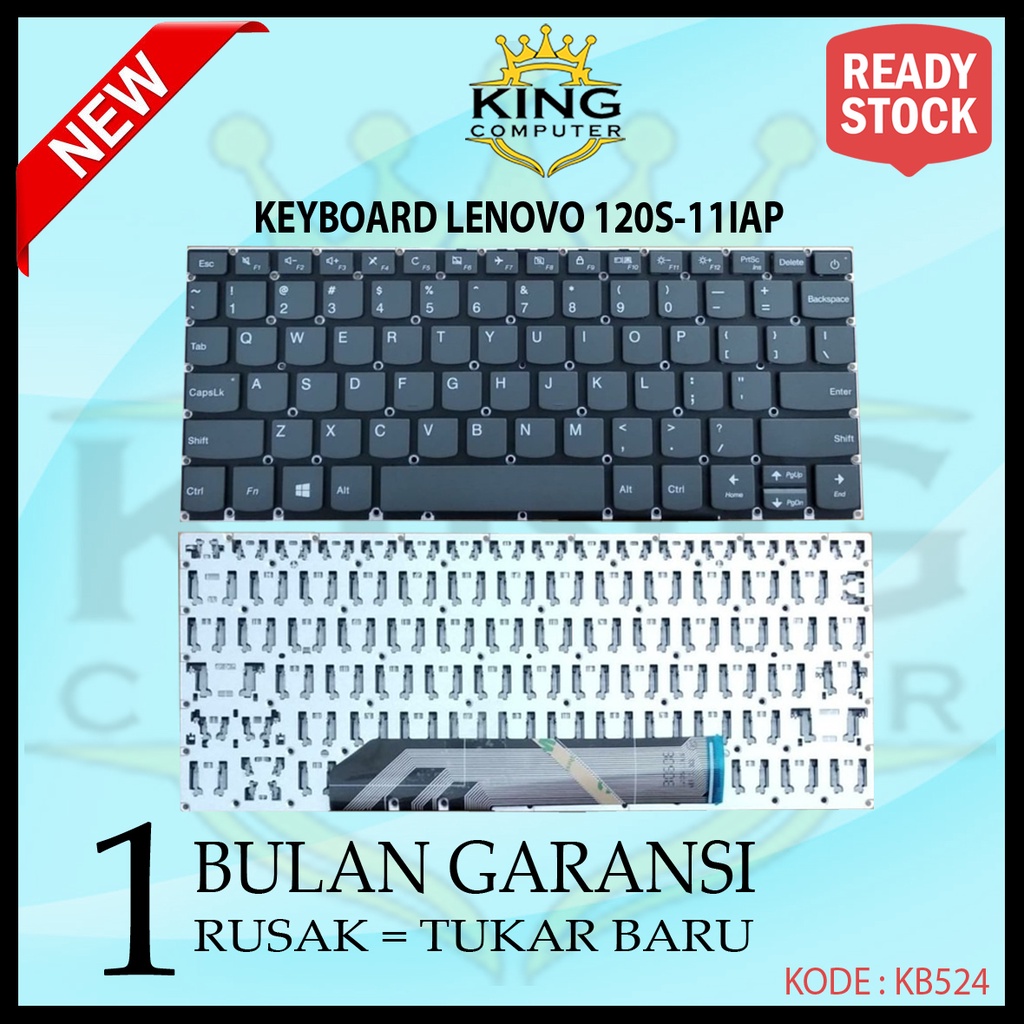 Keyboard Lenovo 120s - 11iap Hitam