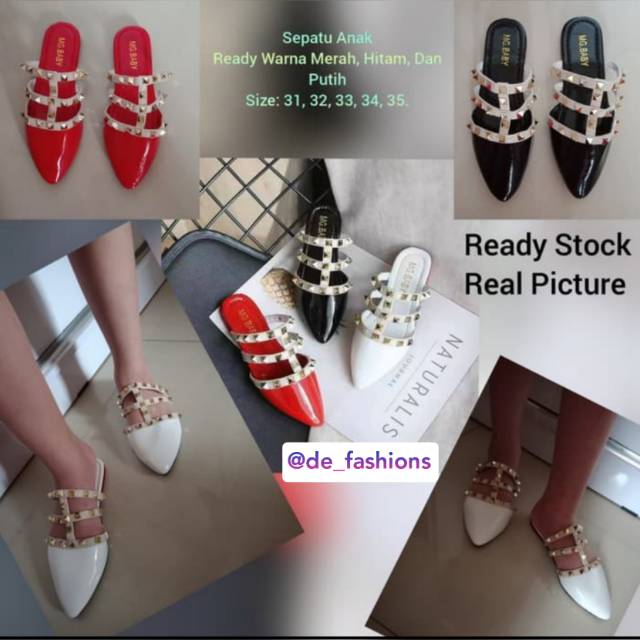 Sepatu Anak Perempuan Import (Flat Shoes)