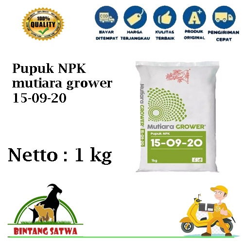 Pupuk NPK Mutiara Grower 1kg