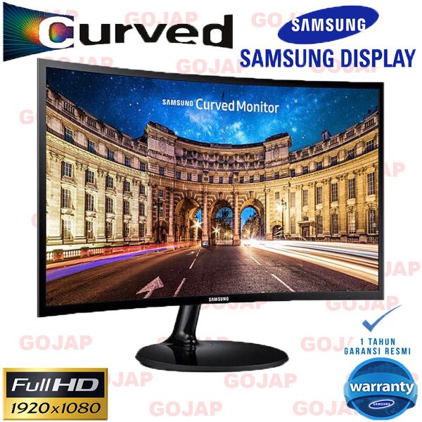 Samsung Monitor Komputer Computer CURVED 24 inch C24F390