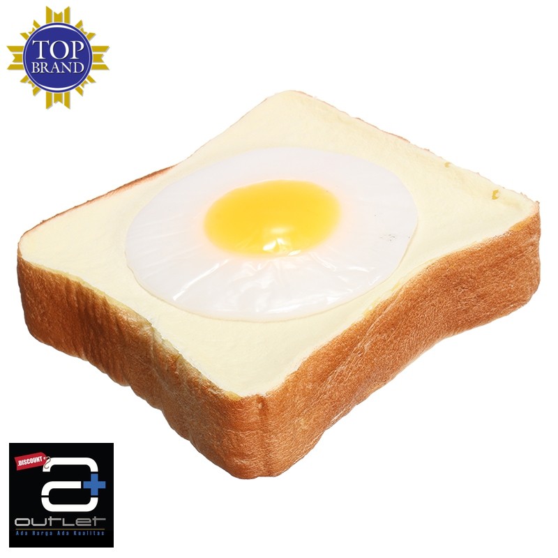 Squishy Toast Bread Egg Licensed Slow Squishy Roti Telur Ceplok