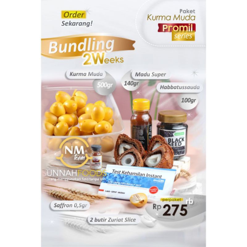 

PAKET PROMIL KURMA MUDA ZURIAT MADU SUPER HABBATUSSAUDA SAFFRON