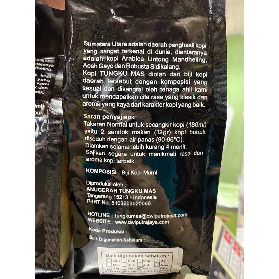 Kopi Tungku Mas ( Sumatera Taste ) 250 Gram