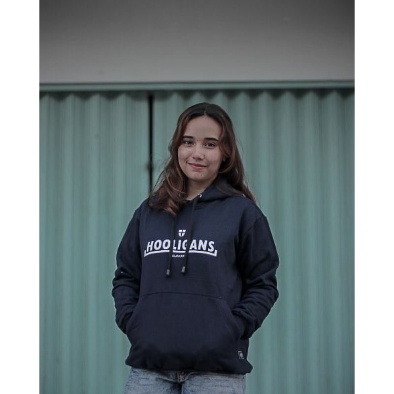 Mataram Merch29 Jaket Hoodie Hooligans (Hoodie Navy Blue Hooligans)