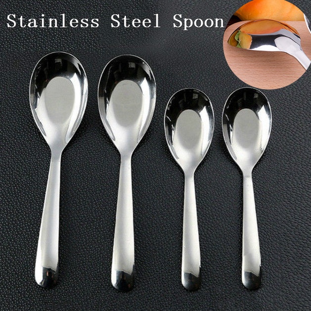 Stainless Steel Chinese Large Soup Spoons Kitchen Ramen Spoons Flatware for Restaurant Supplies