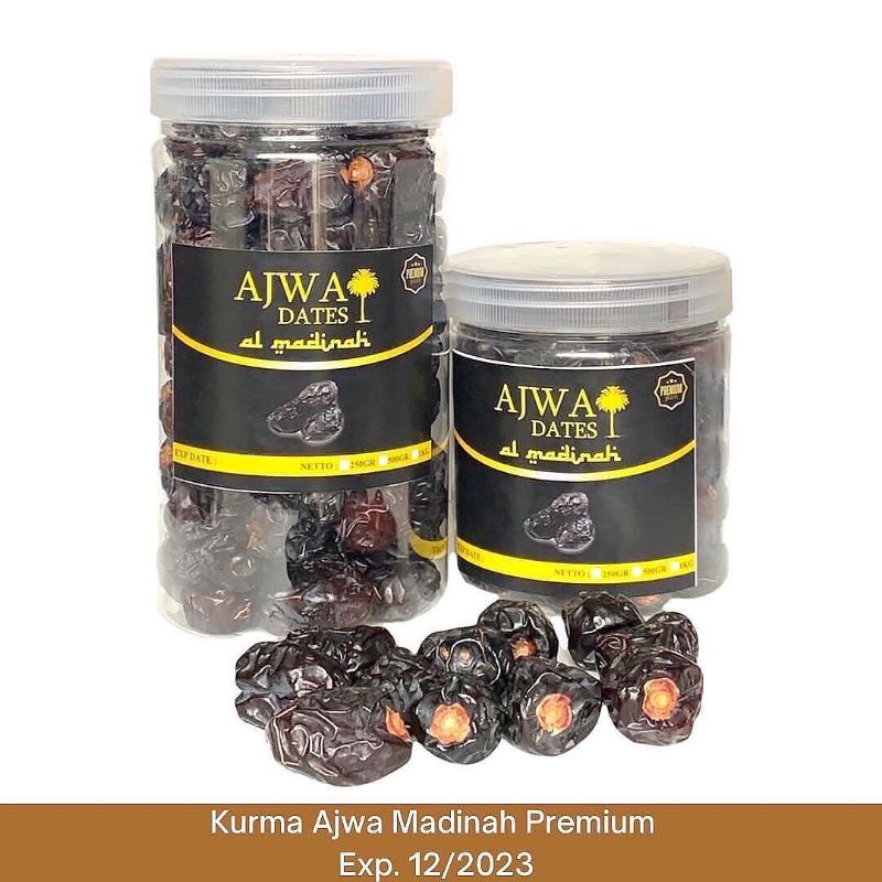 

Kurma Ajwa Premium Grade A Kurma Nabi Al Madinah 250 gram Bandung