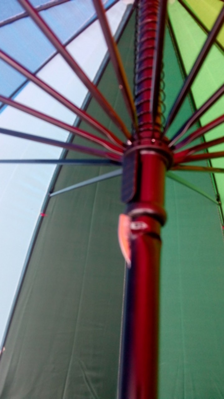 Payung Golf Pelangi 16 Jari Kualitas Bagus Rangka Baru Dengan Bahan Kain Waterproof Rainbow