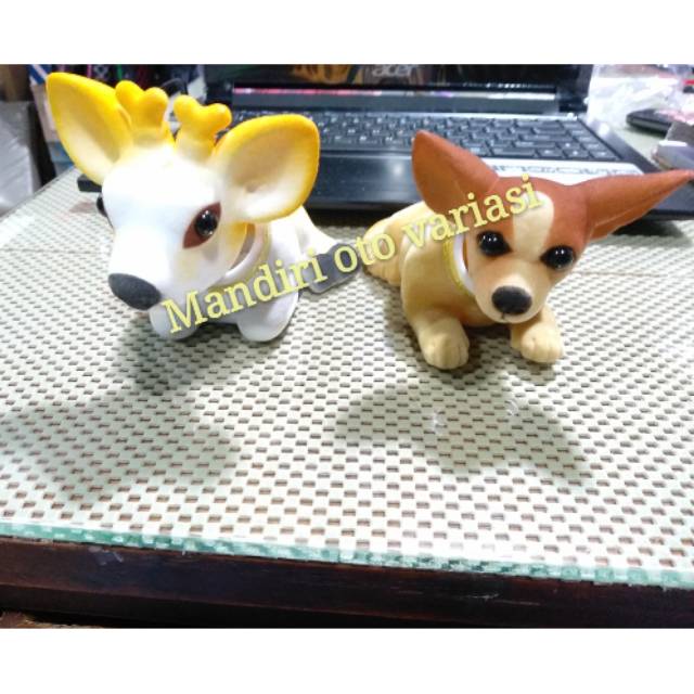 PAKET BONEKA GOYANG PAJANGAN DASHBOARD MOBIL MOTIF KIJANG&CIWAWA