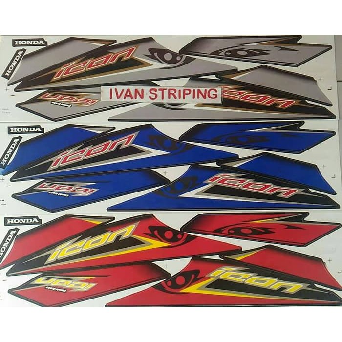 stiker motor striping motor beat karbu variasi icon mata