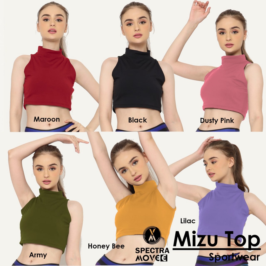 Baju senam  kaos crop TOP atasan senam baju zumba kaos senam baju sport bandung