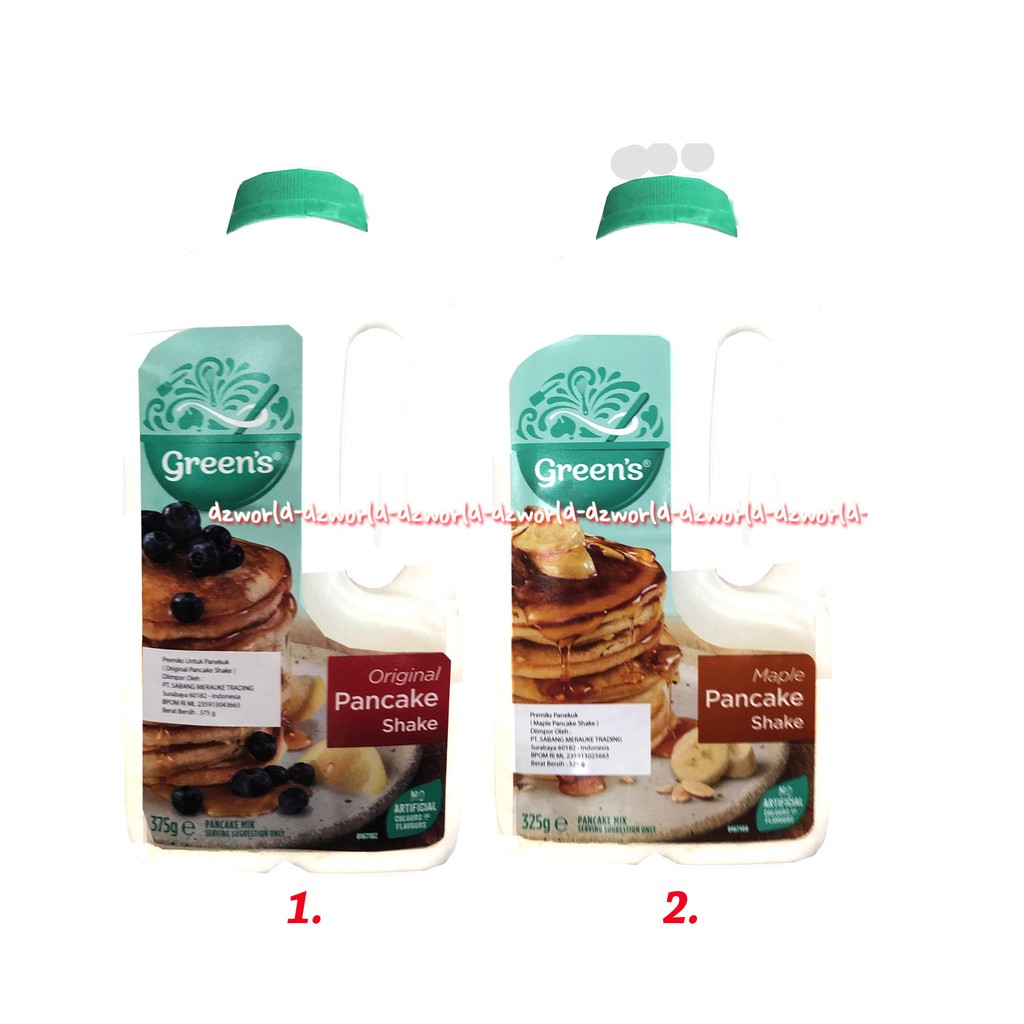 Green's Original Pancake Shake 325gr Premiks Tepung Instan Kocok