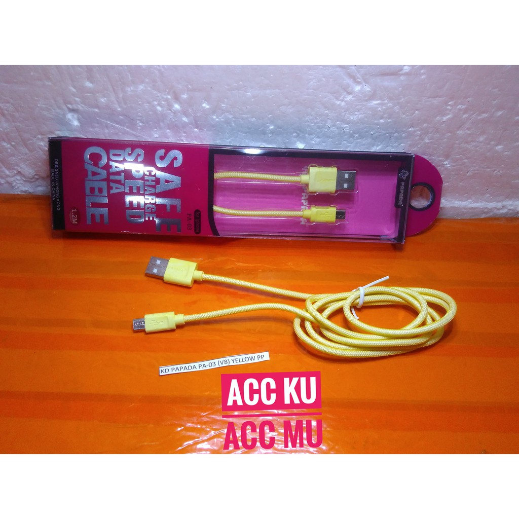 KABEL DATA PAPADA PA-03 MICRO USB ORIGINAL HIGH QUALITY