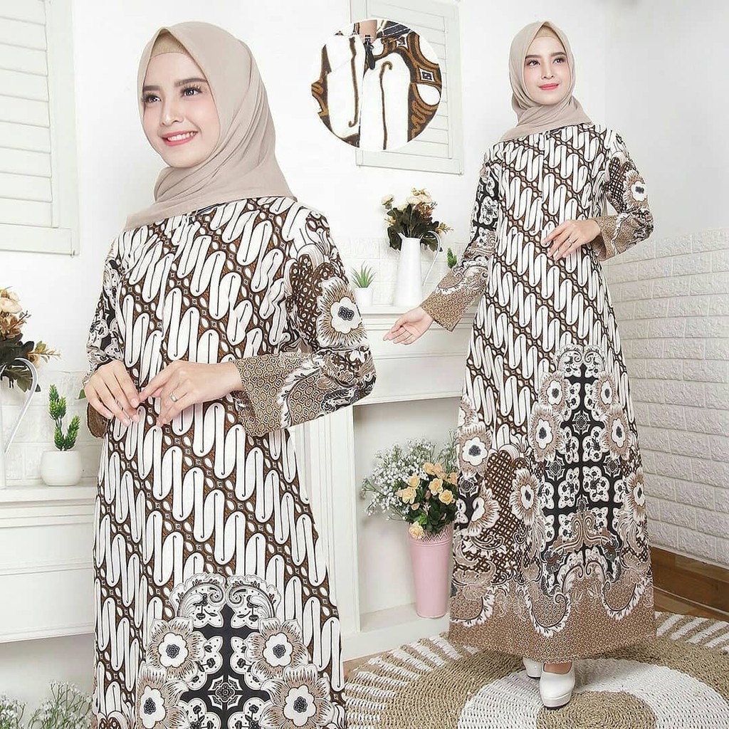 Best Seller Gamis Batik Manggar,sekar,cantik, Kubis,kupu,padi,daun/cod NRRzAN8t6Y8mRO