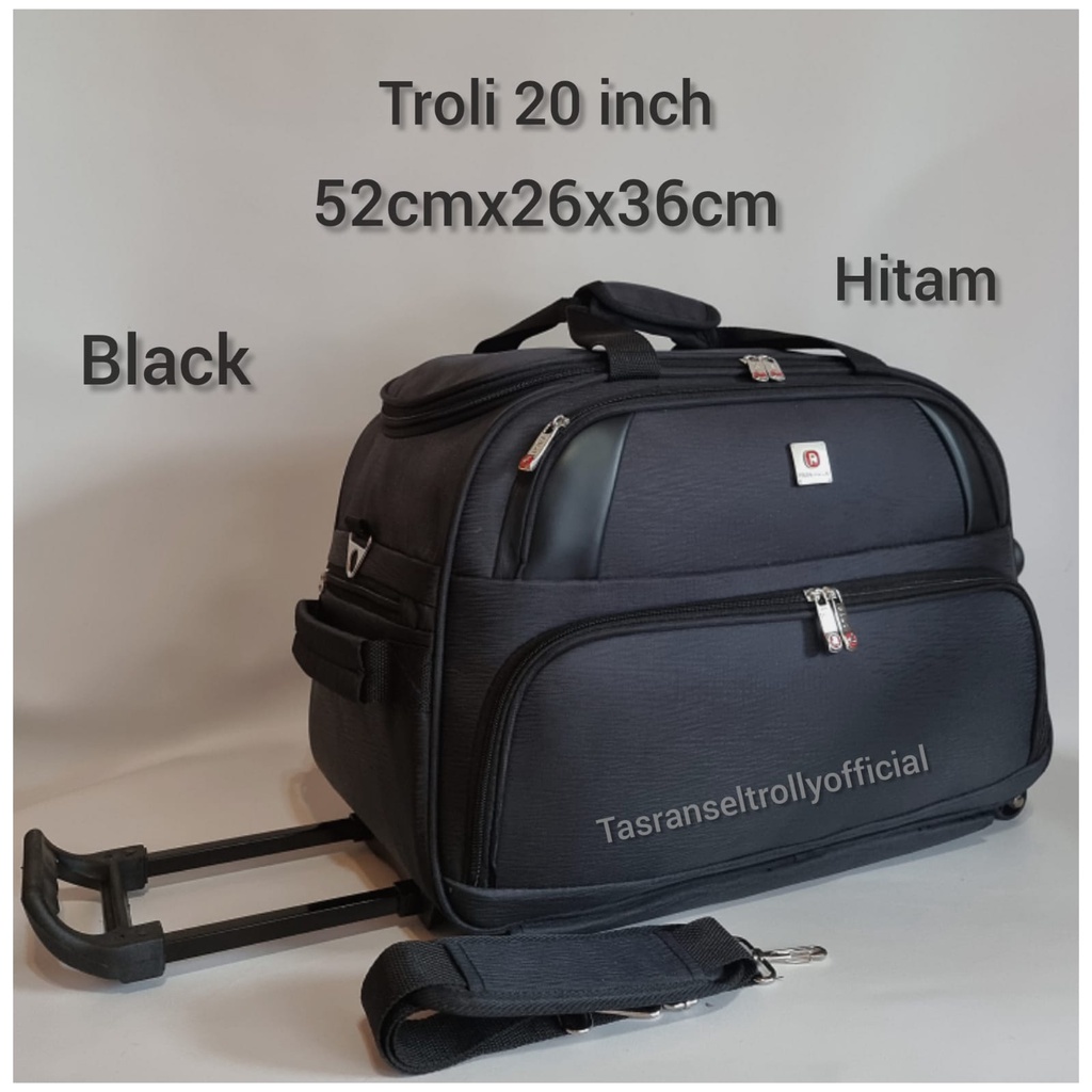 Tas Pakaian Troli Polo Interclub 52cmx26x36cm ukuran medium original8