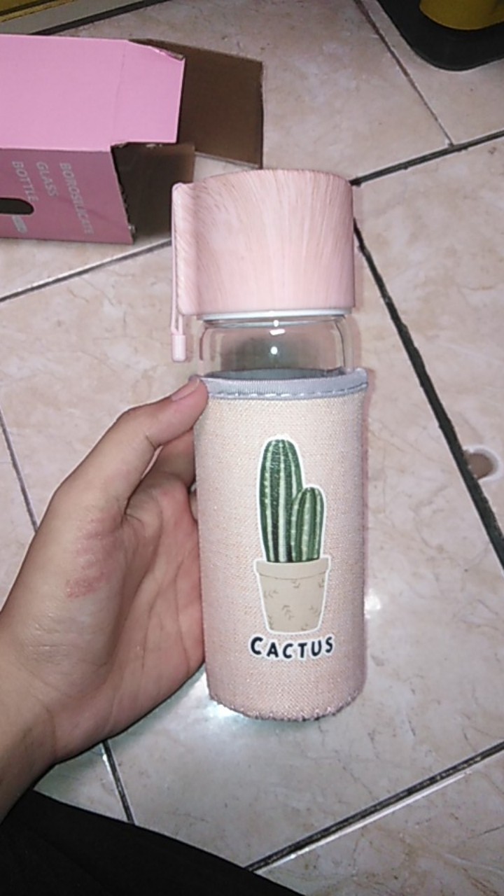 Rumauma Wooden Bottle Water Tumblr Character - Botol Minum Tutup Kayu