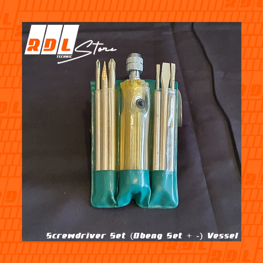 Screwdriver Set (Obeng Set + -) Vessel