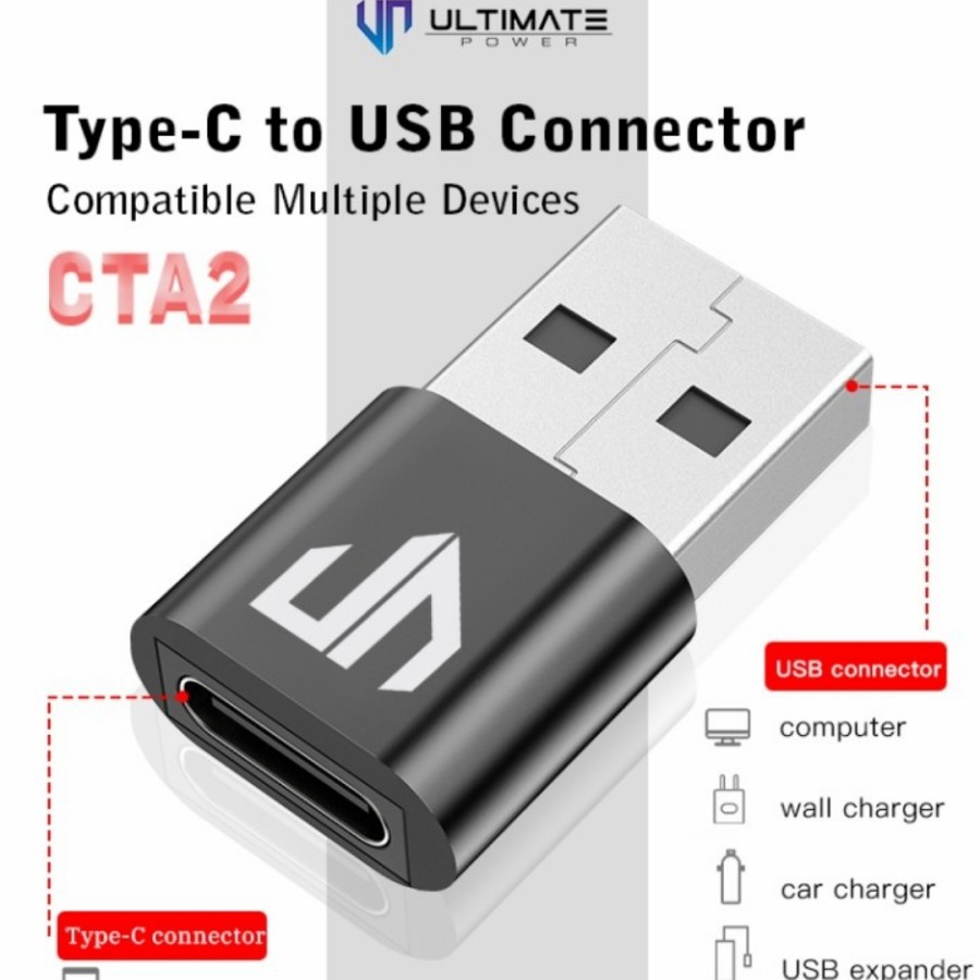 Connector Adapter Type C to USB Charge &amp; Sync Data Ultimate 2.4A