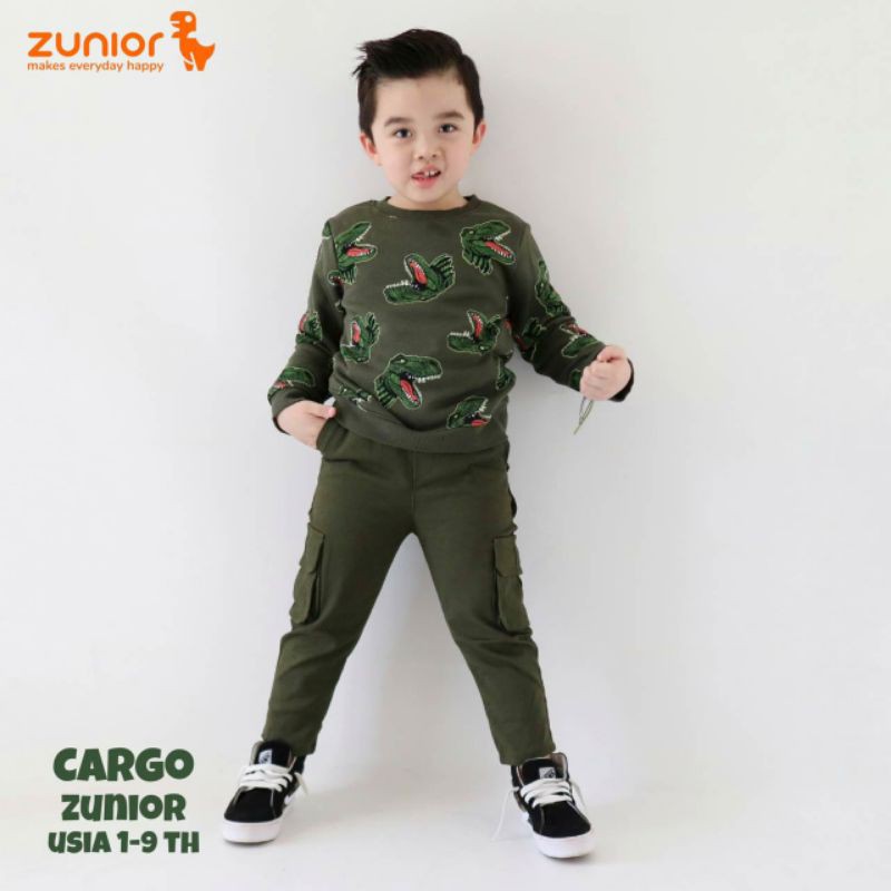 Cargo Anak Zunior Premium Army 1-12 Tahun