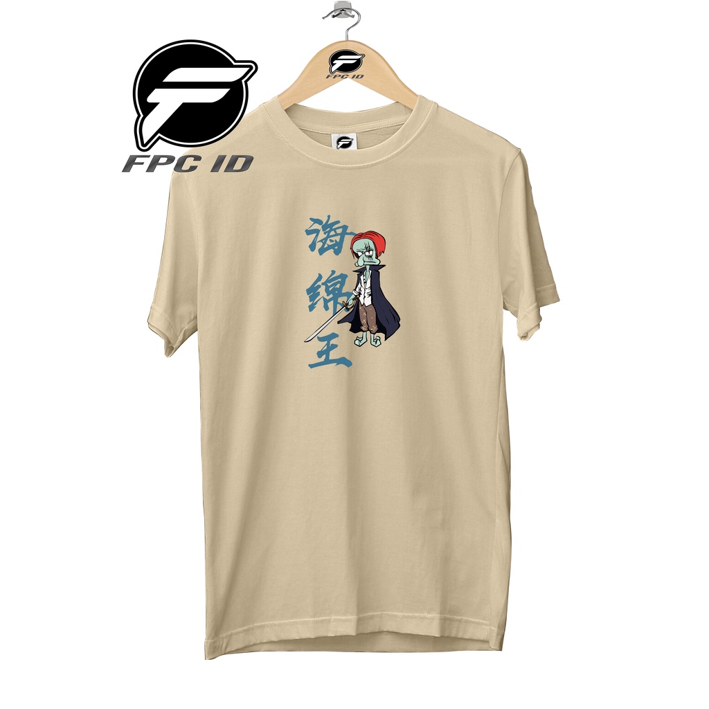 Kaos Anime Squirdward Cosplay Shanks One Piece Fim Red Cotton Combed 30s Pakaian Distro Jumbo Pilihan Favorit Fpc Id