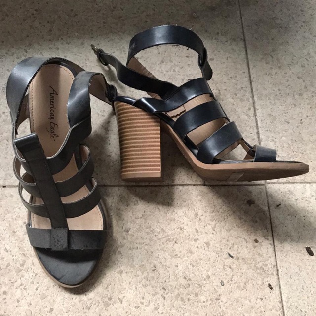 preloved wedges block heels american angle