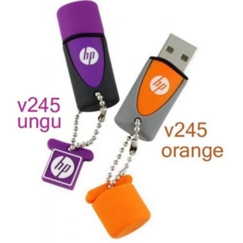 Flashdisk HP 16GB V245 Orange / Flashdisk HP V245 16GB Purple USB 2.0 - Original