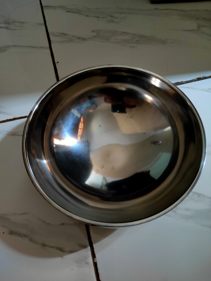 Mangkuk Mangkok Stainless 17.5cm China Bowl 2 Lapis Anti Panas Murah B