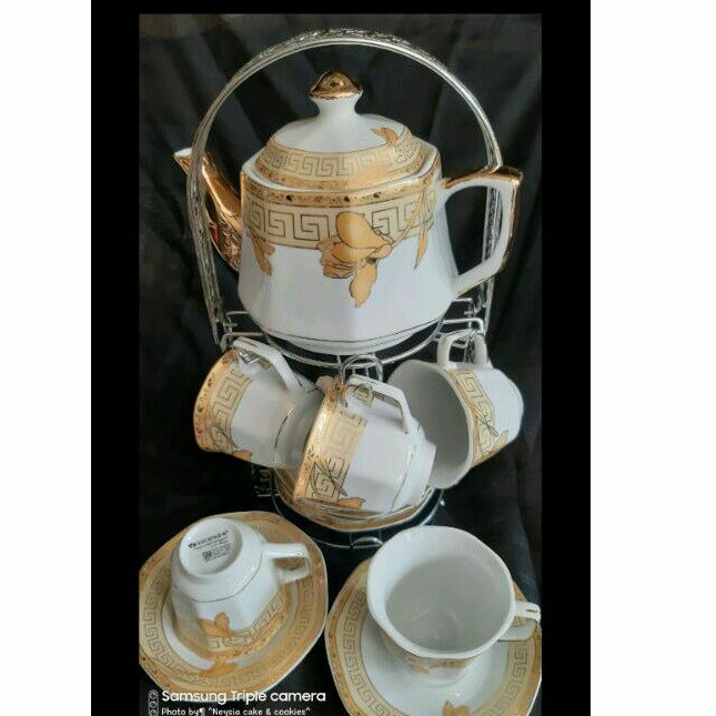 Tea Set Vicenza Gold