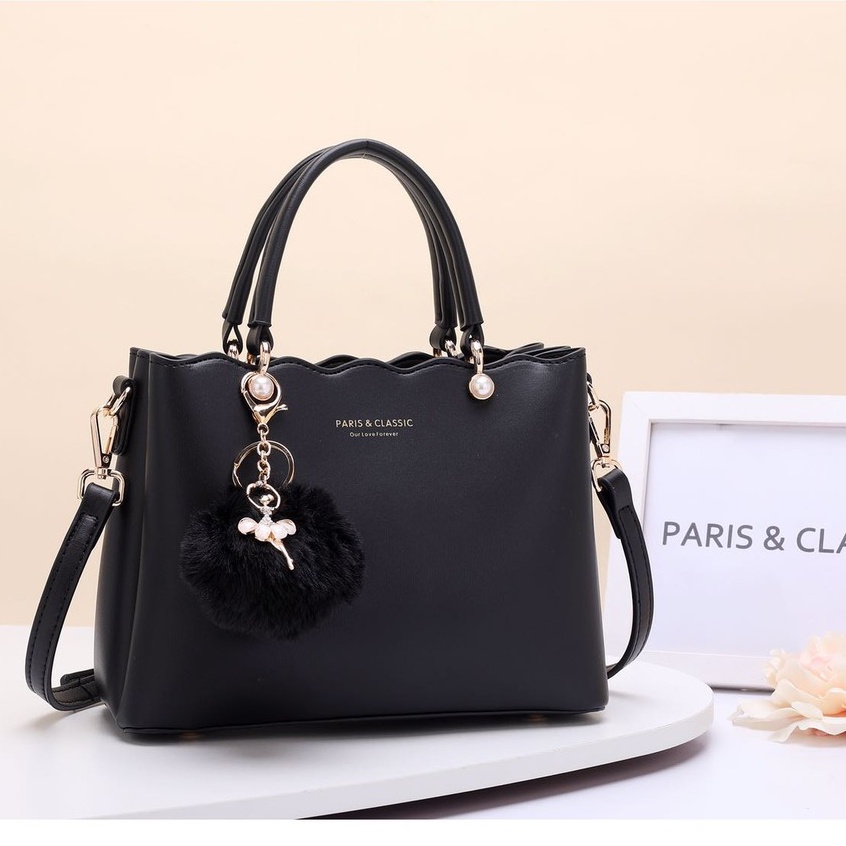 Paris Classic Tas Wanita Import Branded Original Terbaru Handbag Selempang Wanita Top Handle Bag Tas Fashion Wanita Import [PC 93315]