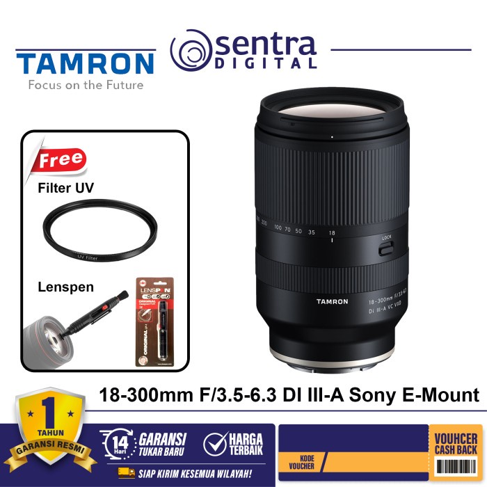 Tamron 18-300mm Sony E APSC Di III-A VC VXD GARANSI RESMI