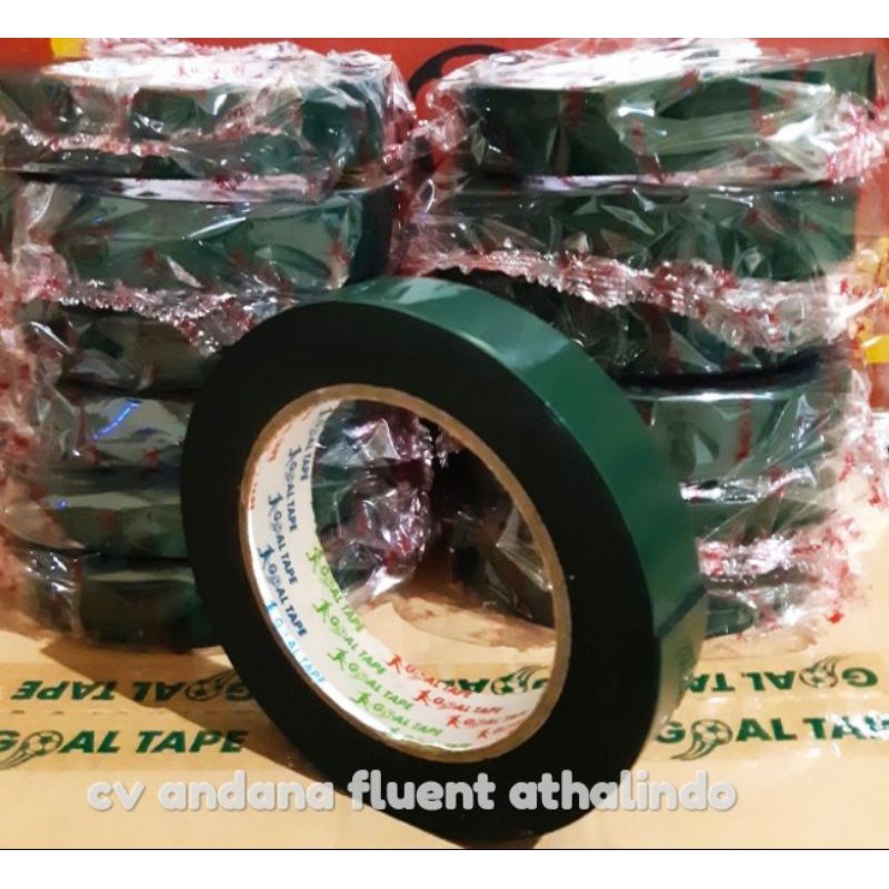 

double tape foam hijau tebal 1 inch x 6 meter dan 1" 24mmx5m solasi busa bolak balik